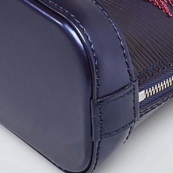 Louis Vuitton Bleu Nuit Epi Leather Sequin Flames Nano Alma Crossbody Bag - Picture 4 of 11